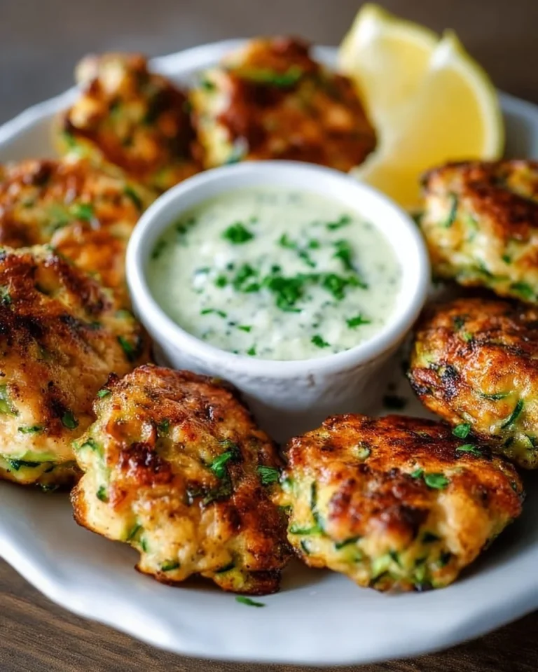 Healthy high-protein chicken zucchini poppers recipe