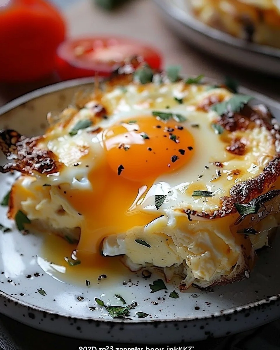 Baked Eggs Napoleon