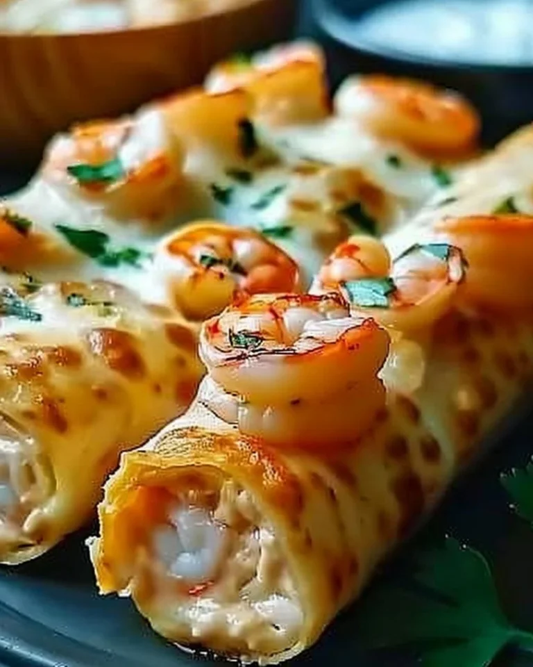 Delicious crab shrimp queso rolls on a platter for a feast