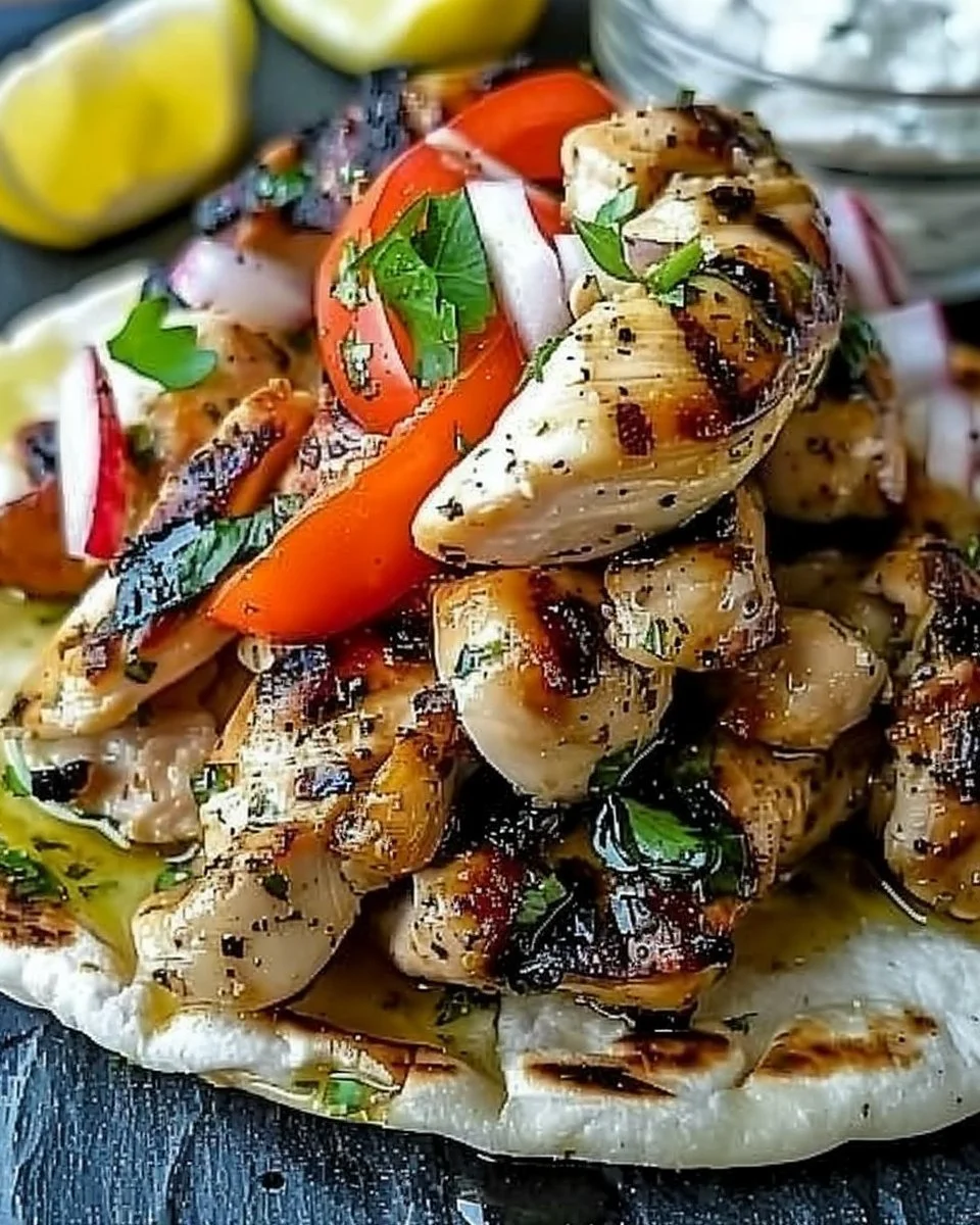 Greek Chicken Gyros
