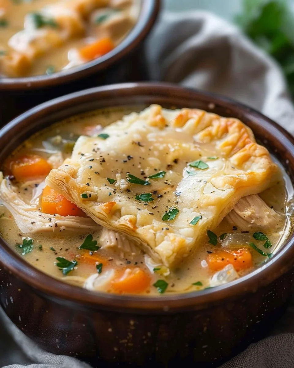 Healthy Chicken Pot Pie Soup