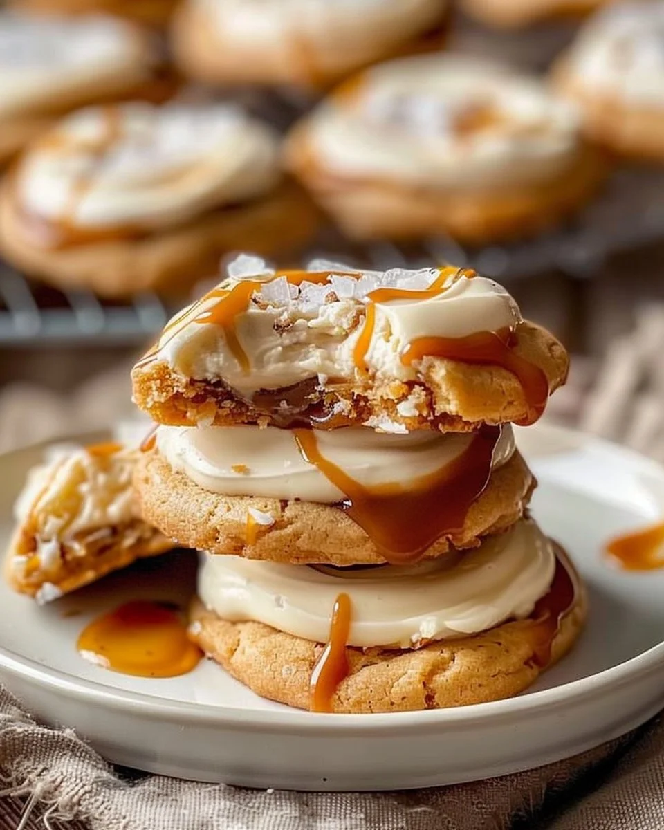 Irresistible Salted Caramel Cheesecake Cookies to Delight You