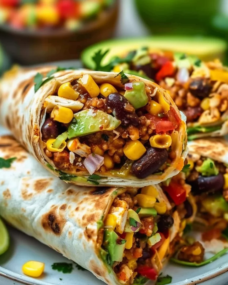 Delicious 10-minute vegan burrito wraps filled with fresh ingredients.