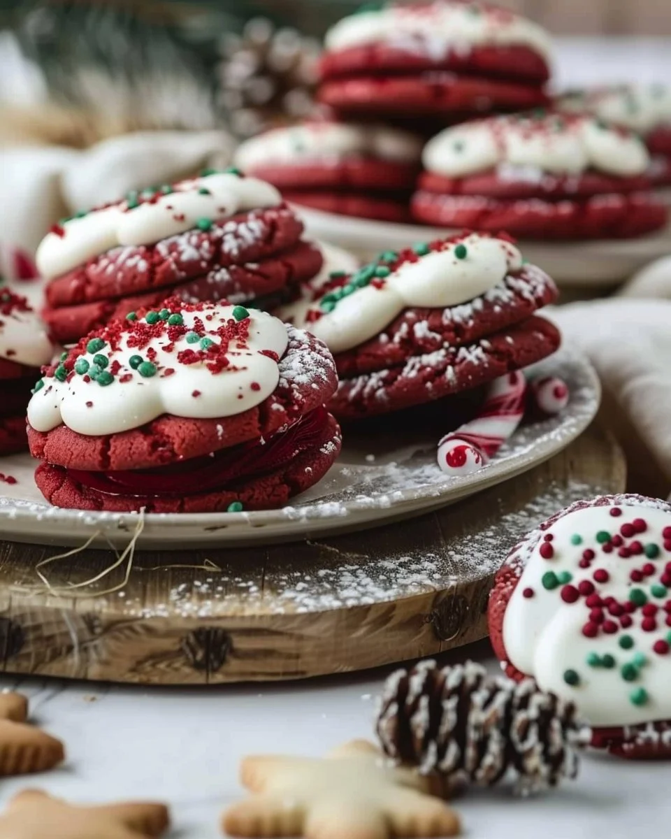 Red Velvet Santa's Cookies