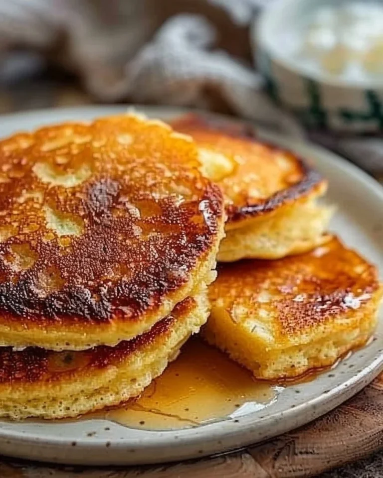 Plate of crispy semolina curd fritters served with dipping sauce
