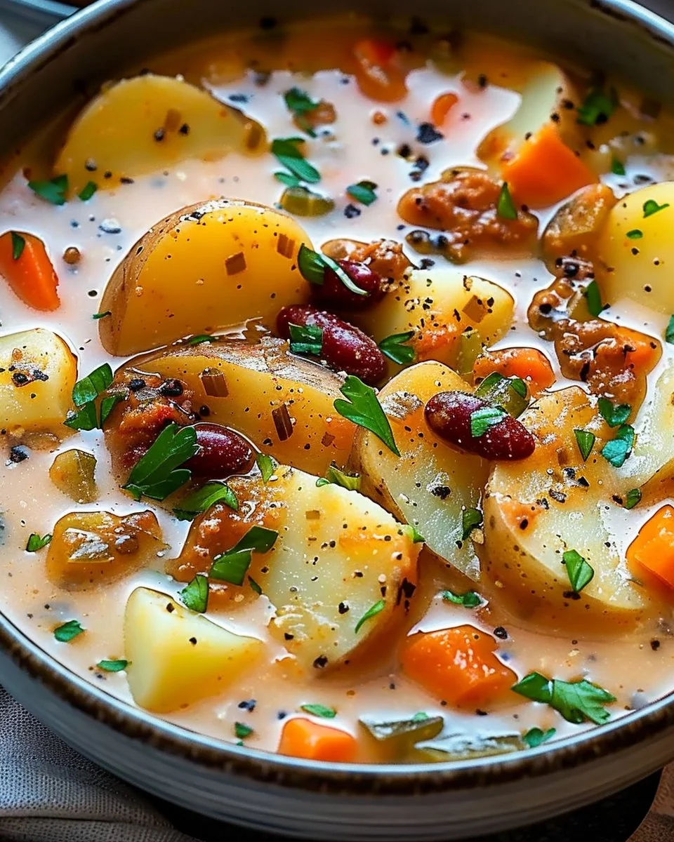 Slow Cooker Cajun Potato Soup